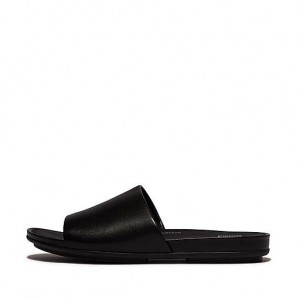 Pink FitFlop GRACIE Leather Women's Slides | ASMPOT976