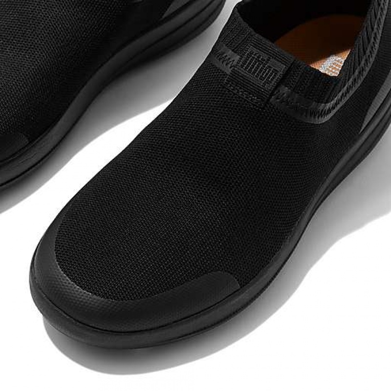 Black FitFlop ÜBERKNIT Slip-On Women's Sneakers | HBTQUP972