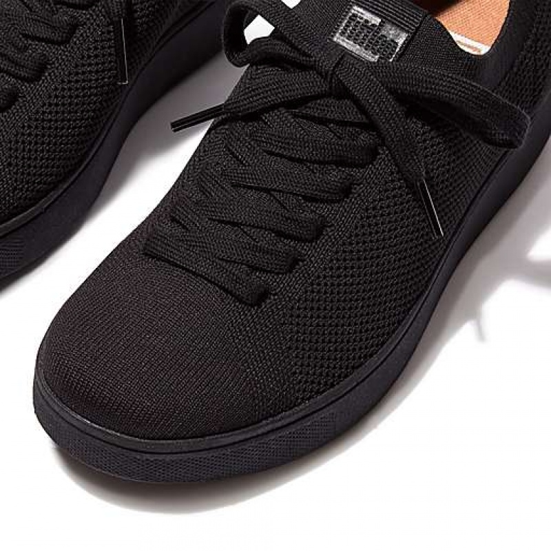 Black FitFlop RALLY e01 Multi-Knit Women's Sneakers | NYVOTM375