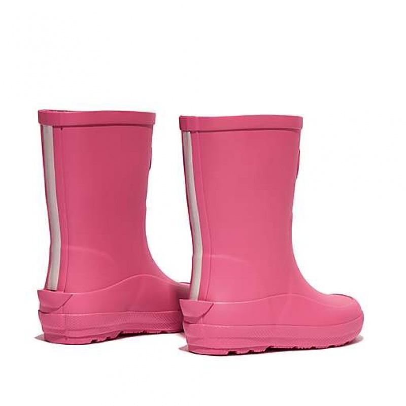 Black FitFlop WONDERWELLY Ergonomic Kids' Rain Boots | LIKZTU517