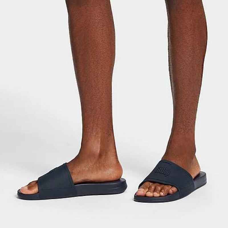 Grey FitFlop IQUSHION Pool Men's Slides | CRAPGF713