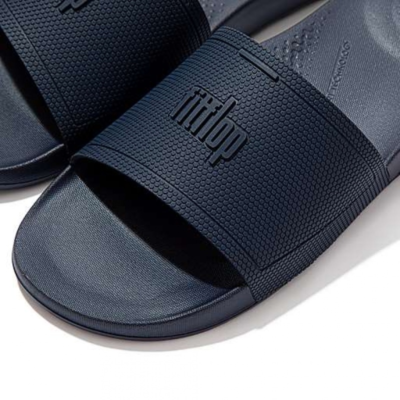 Grey FitFlop IQUSHION Pool Men's Slides | CRAPGF713