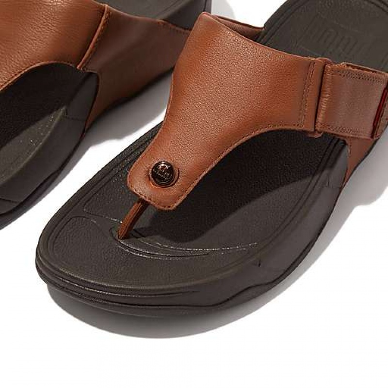 Navy / White FitFlop TRAKK II Leather Men's Flip Flops | MUECHI195