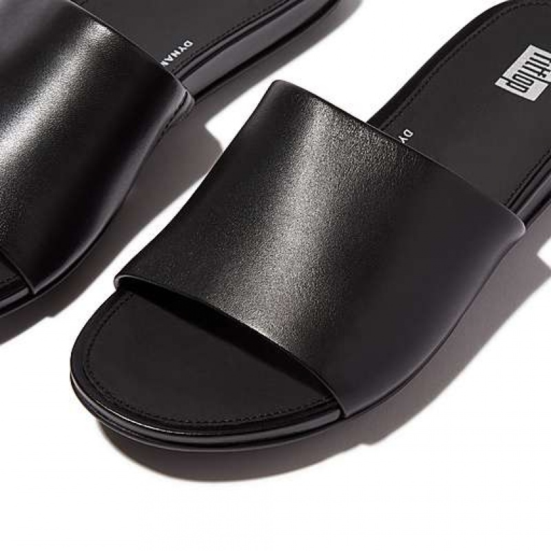 Pink FitFlop GRACIE Leather Women's Slides | ASMPOT976