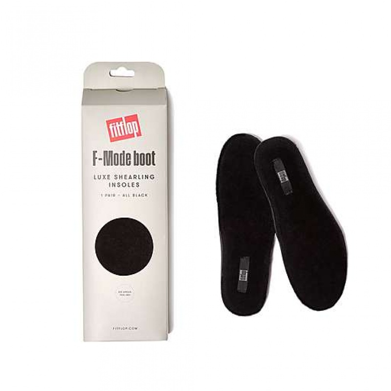 White FitFlop F-MODE Luxe Shearling Insoles 1 Pair Women's Boots | GTNDZK853