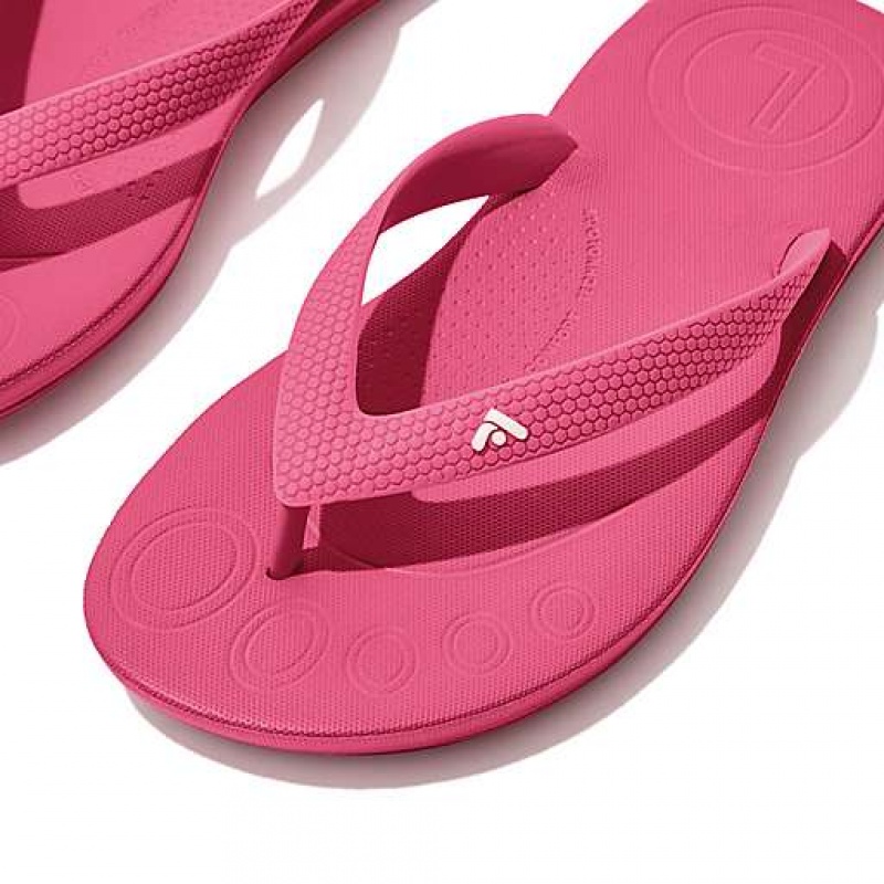 White FitFlop IQUSHION Ergonomic Kids' Flip Flops | JQRZIB092