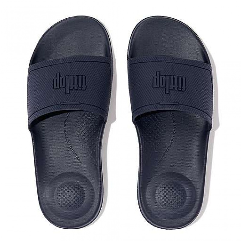 White FitFlop IQUSHION Pool Women's Slides | QEHWSV295